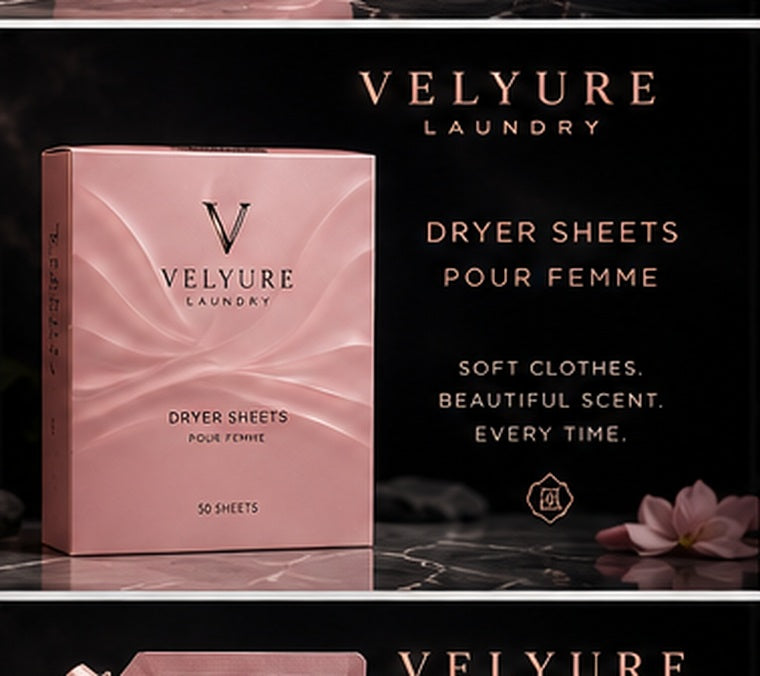 Velyure Dryer Sheets Blush Bloom